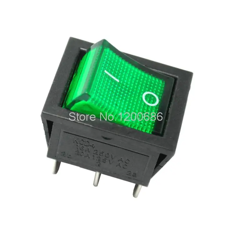 2 Piece KCD4 Rocker switch Rocker switch 6 feet 16A 250V 31x25mm green with lights
2 Piece KCD4 Rocker switch Rocker switch 6 feet 16A 250V 31x25mm green with lights