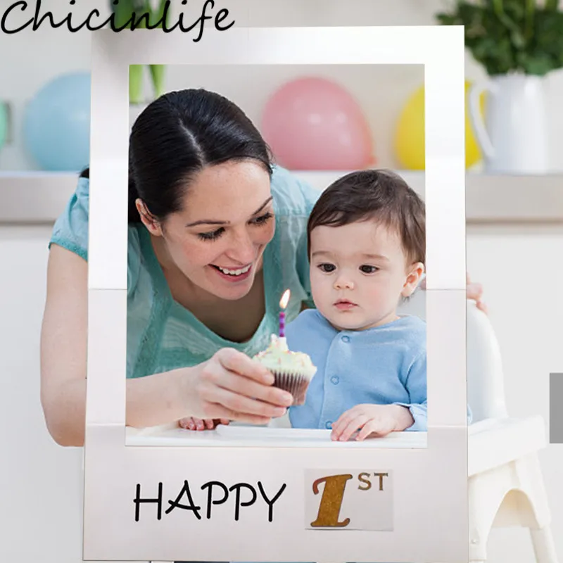 Chicinlife 1Pcs Happy 1st Photo Booth Frame Props Birthday Party Decor Baby Shower Boy Girl 1 Year Birthday Anniversary Supplies
Chicinlife 1Pcs Happy 1st Photo Booth Frame Props Birthday Party Decor Baby Shower Boy Girl 1 Year Birthday Anniversary Supplies