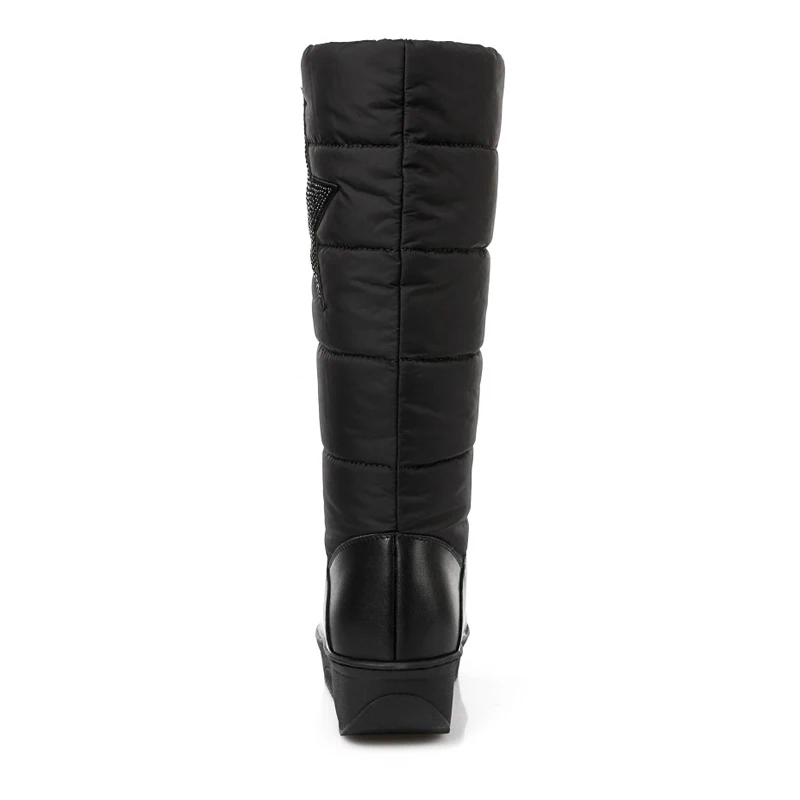 YAERNI 2018 Winter New Cotton Fashion Waterproof Down Plush Fur Knee High Boots Platform Wedge Russian Keep Warm Shoes E674
YAERNI 2018 Winter New Cotton Fashion Waterproof Down Plush Fur Knee High Boots Platform Wedge Russian Keep Warm Shoes E674