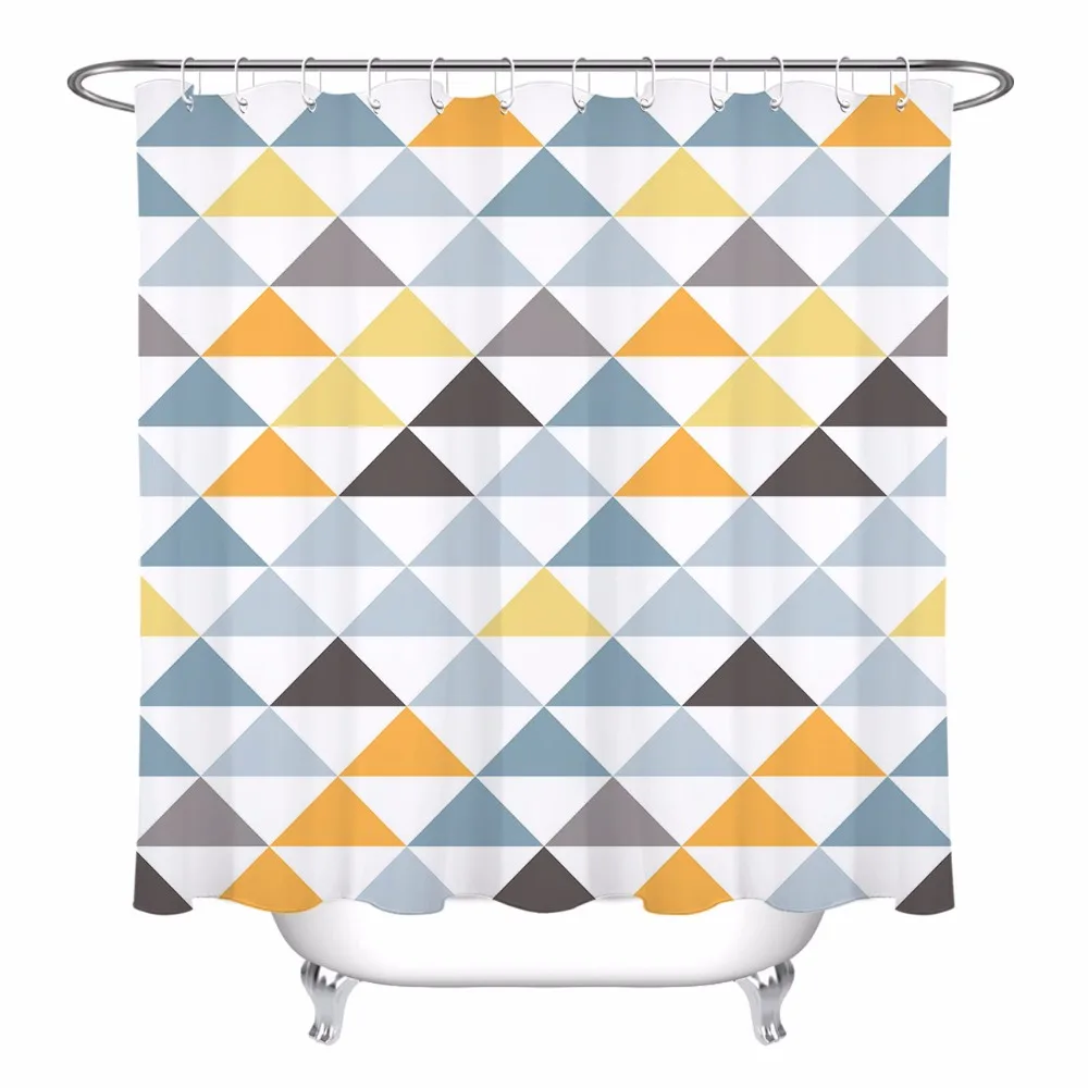 LB Colorful Geometric Stitching Shower Curtain Extra Long Bathroom Waterproof Washable Polyester Fabric for Home Bathtub Decor
LB Colorful Geometric Stitching Shower Curtain Extra Long Bathroom Waterproof Washable Polyester Fabric for Home Bathtub Decor
