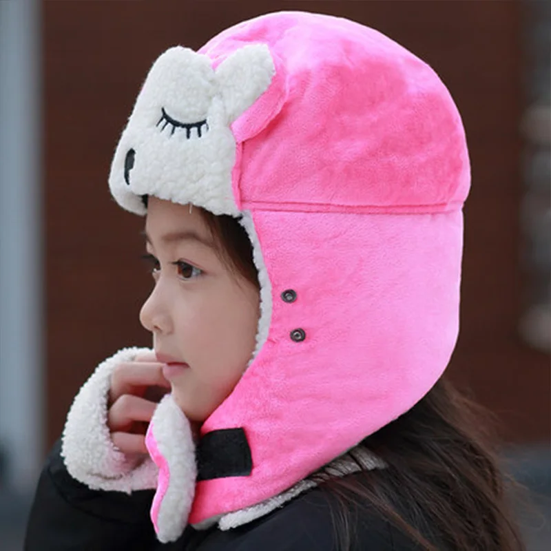 Cartoon Warm Bomber Hats for Kids Winter Hats Boys Girls Cap with Scarf Neck Cotton Snow Cap Fur Earflaps Russian Hats Mask
Cartoon Warm Bomber Hats for Kids Winter Hats Boys Girls Cap with Scarf Neck Cotton Snow Cap Fur Earflaps Russian Hats Mask