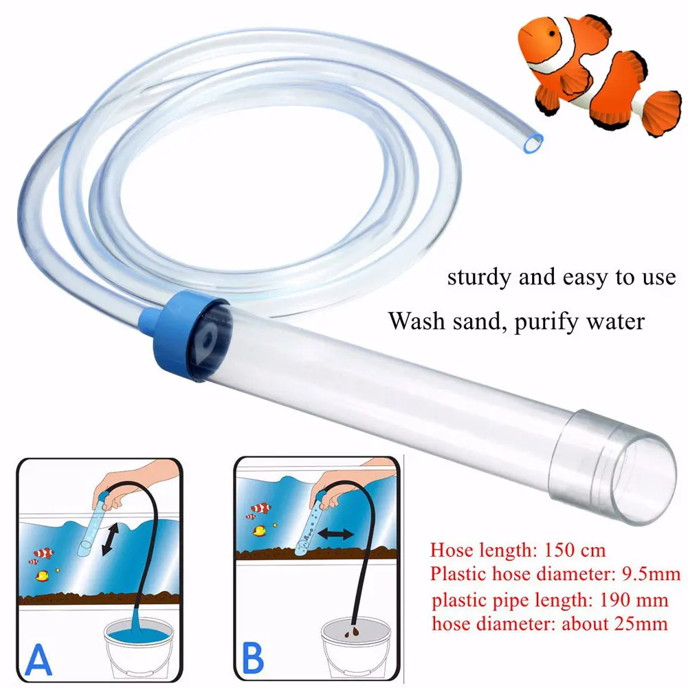 Fish Tank Aquarium Gravel Cleaner Siphon Vacuum Change Pump Siphon Hose Filter Water Changer Fish Tank Accessories Cleaning Tool
Fish Tank Aquarium Gravel Cleaner Siphon Vacuum Change Pump Siphon Hose Filter Water Changer Fish Tank Accessories Cleaning Tool