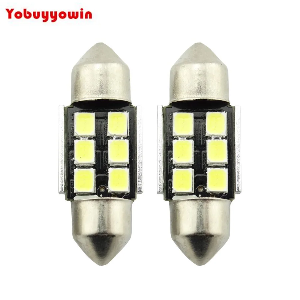 4Pcs 31mm(1.25") 6-SMD DC 9-18V Super Bright Festoon White LED Bulb Fit for 3021 3022 3175 6428 6430 DE3175 DE3021 DE3023 etc.
4Pcs 31mm(1.25") 6-SMD DC 9-18V Super Bright Festoon White LED Bulb Fit for 3021 3022 3175 6428 6430 DE3175 DE3021 DE3023 etc.