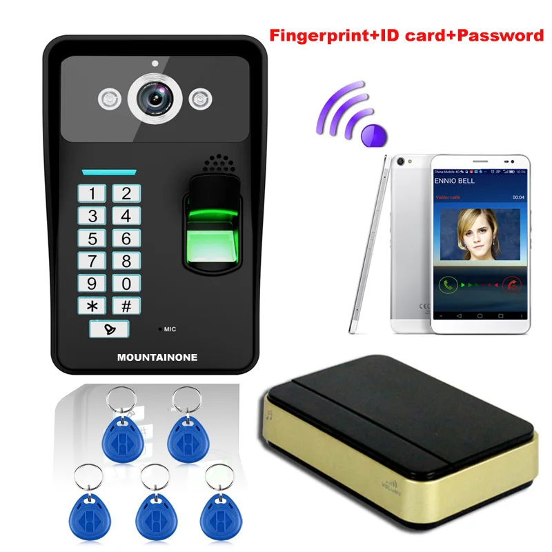 New Arrival Fingerprint Recognition Digital WiFi Wireless Video Door Phone DoorBell Home Intercom System FRID Panel
New Arrival Fingerprint Recognition Digital WiFi Wireless Video Door Phone DoorBell Home Intercom System FRID Panel
