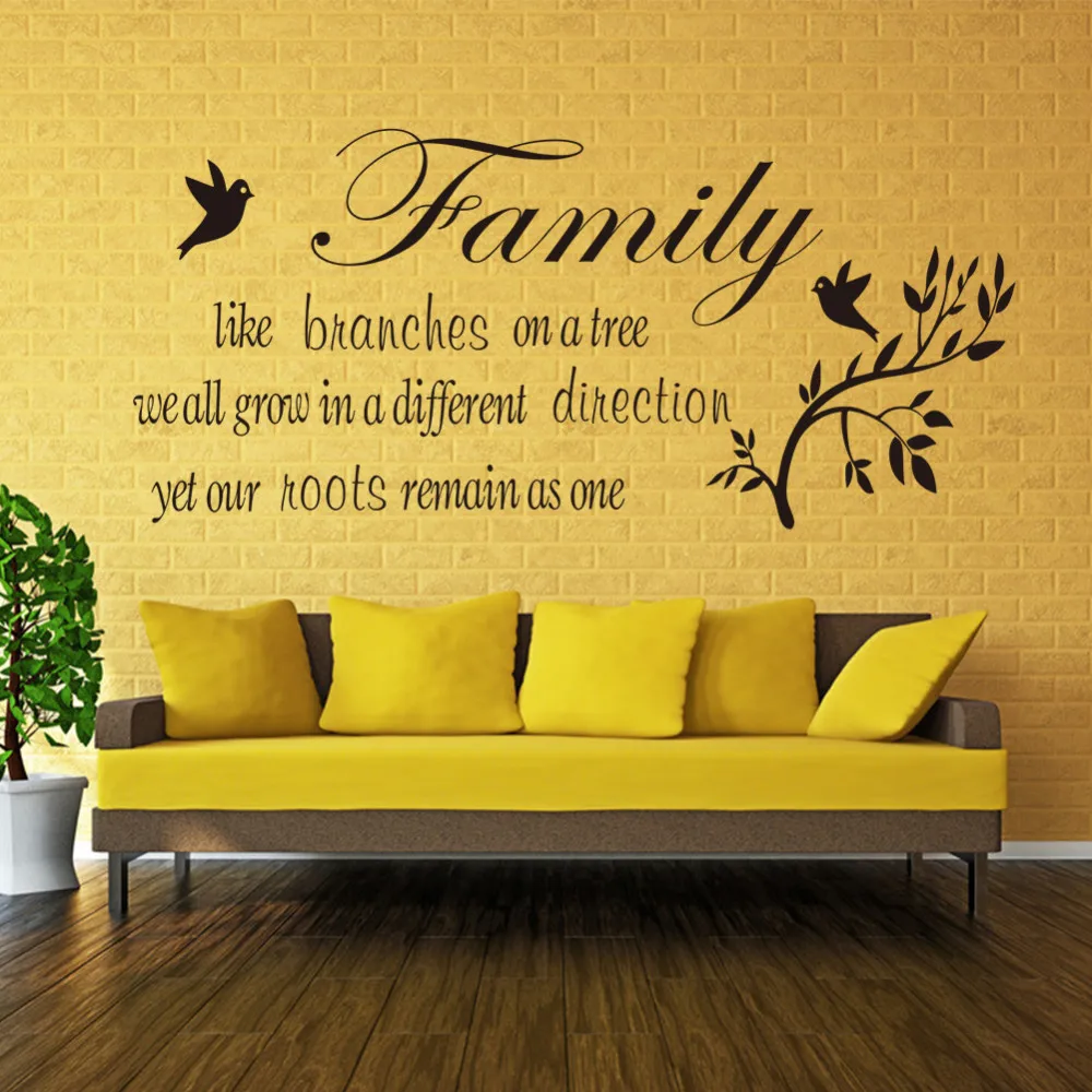 Characters "family" bird branch 2016 new living room backdrop love home decoration wall sticker 28 * 57cm
Characters "family" bird branch 2016 new living room backdrop love home decoration wall sticker 28 * 57cm