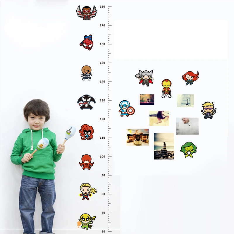 Avengers Height Measure Chart Wall Stickers For Kids Rooms Decals Art Children Room Decoration Poster Cartoon Boy's Gift
Avengers Height Measure Chart Wall Stickers For Kids Rooms Decals Art Children Room Decoration Poster Cartoon Boy's Gift