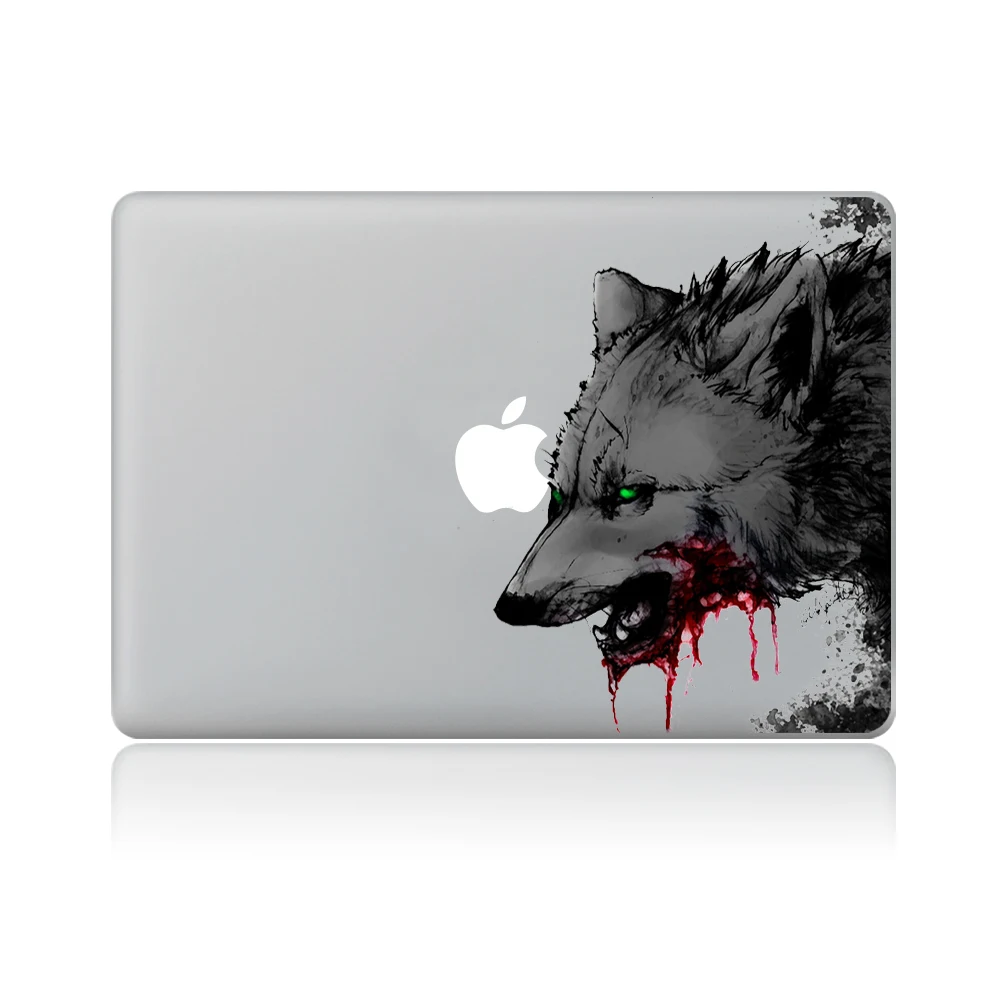 Виниловая наклейка волк для ноутбука macbook Pro Air 13 дюймов|stickers for macbook|laptop stickerdecal laptop