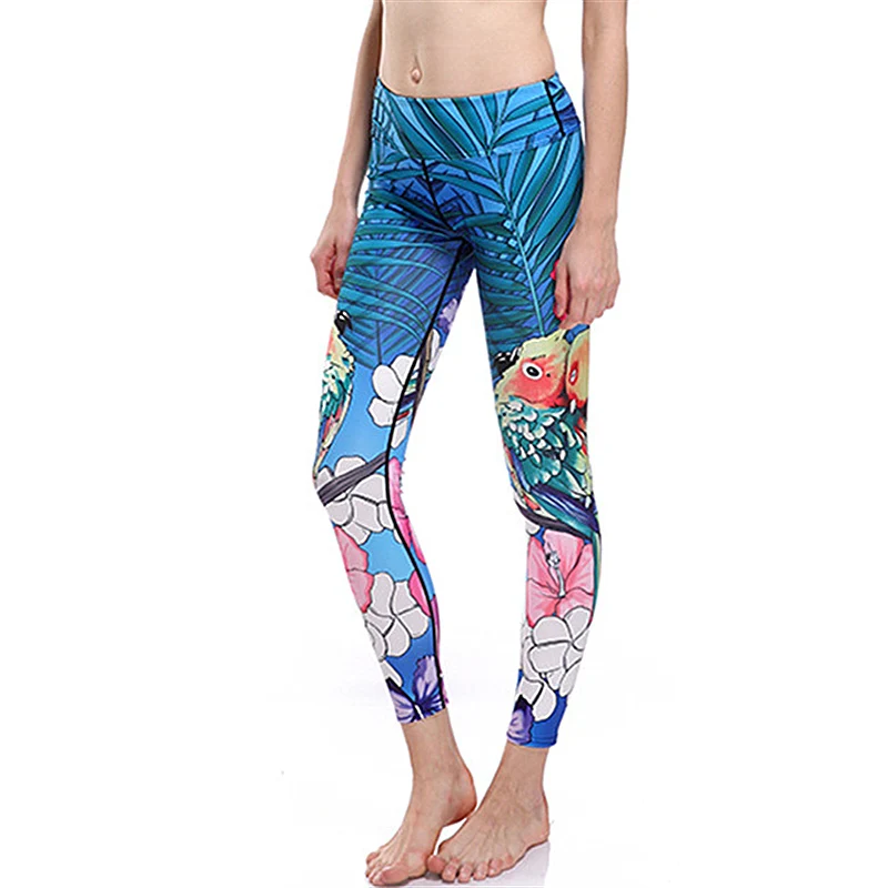 Women Birds and Florals Print Fitness Quick Dry Exercise Leggings High Waist Full Length Energy Pants Trousers Ropa Mujer
Women Birds and Florals Print Fitness Quick Dry Exercise Leggings High Waist Full Length Energy Pants Trousers Ropa Mujer