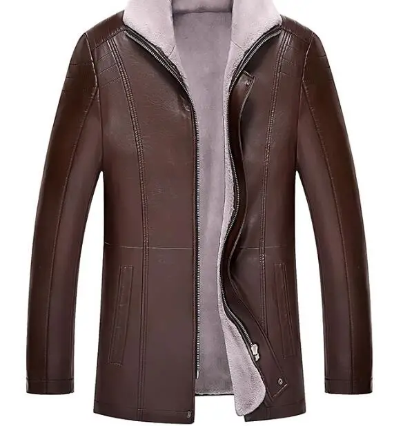 M-3XL HOT 2019 Winter Men's New Fashion Casual conventional fur one thick plus cashmere PU leather jacket
M-3XL HOT 2019 Winter Men's New Fashion Casual conventional fur one thick plus cashmere PU leather jacket