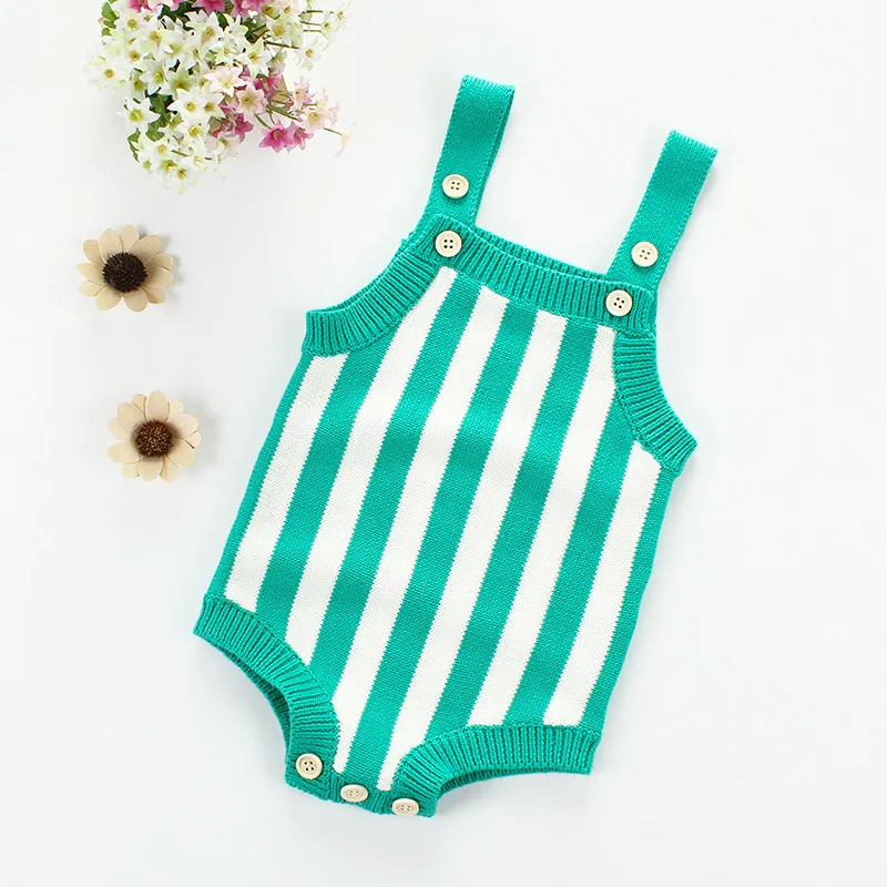 Baby Knitted Clothes Spring Autumn Knit Striped Baby Rompers Girl Romper Boys Jumpsuit Overall Newborn Infant Baby Clothes 
Baby Knitted Clothes Spring Autumn Knit Striped Baby Rompers Girl Romper Boys Jumpsuit Overall Newborn Infant Baby Clothes