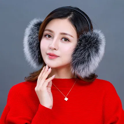 MIARA.L 2019new and foldable fox fur earmuffs female leather grass earmuffs winter warm ear bag ear scorpion outdoor for women
MIARA.L 2019new and foldable fox fur earmuffs female leather grass earmuffs winter warm ear bag ear scorpion outdoor for women