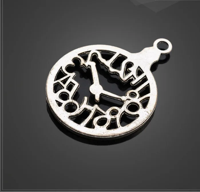 High quality 50 PCS/Lot 28.5mm*39mm jewelry handmade antique silver plated tibetan vintage clock charms pendant
High quality 50 PCS/Lot 28.5mm*39mm jewelry handmade antique silver plated tibetan vintage clock charms pendant