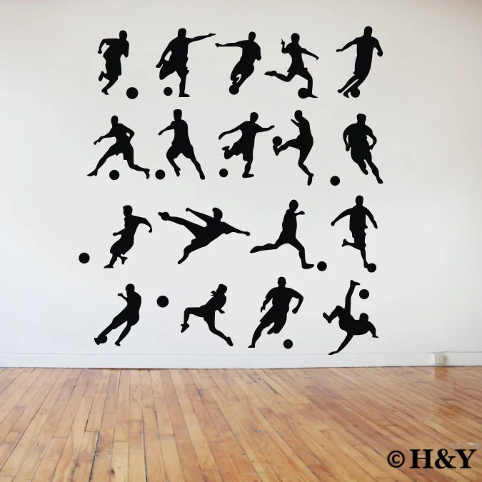 Free Shipping-18 Pcs Soccer Football Players Wall Art Wall Stickers Removable Vinyl Decal Home Decoration Wall Mural Wallpaper
Free Shipping-18 Pcs Soccer Football Players Wall Art Wall Stickers Removable Vinyl Decal Home Decoration Wall Mural Wallpaper