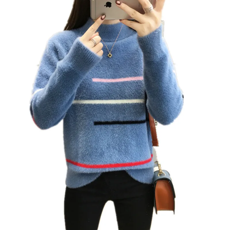 2019 Autumn Winter New Women Turtleneck Sweater And Pullover Knitted Sweater Long Sleeve Casual Female Jumper Pull Femme R904
2019 Autumn Winter New Women Turtleneck Sweater And Pullover Knitted Sweater Long Sleeve Casual Female Jumper Pull Femme R904