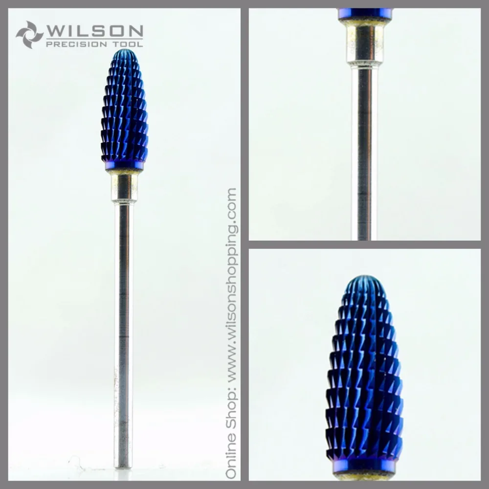 Large Cone - Fine (F-1130121)Blue Nano Coating WILSON Carbide Nail Bit For Electric Manicure Drill
Large Cone - Fine (F-1130121)Blue Nano Coating WILSON Carbide Nail Bit For Electric Manicure Drill