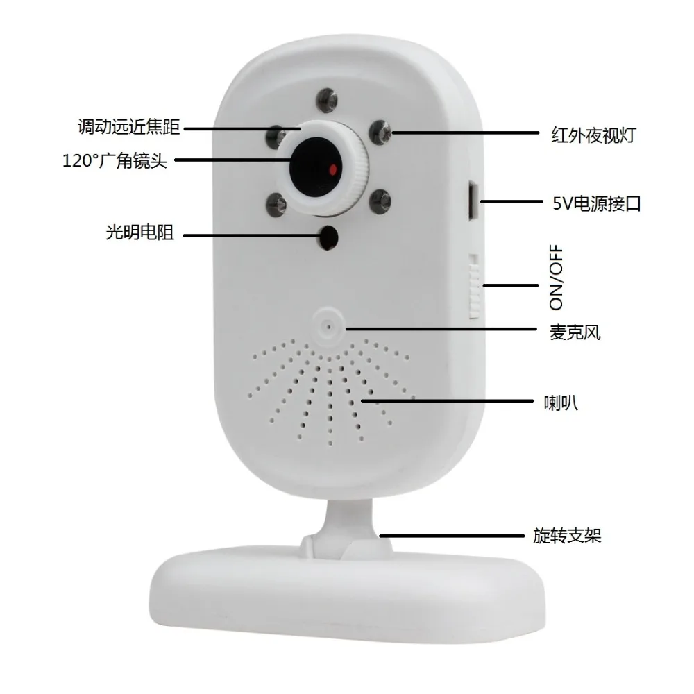 Беспроводная ИК-система видеонаблюдения 2 8 дюйма 120 градусов | Безопасность и