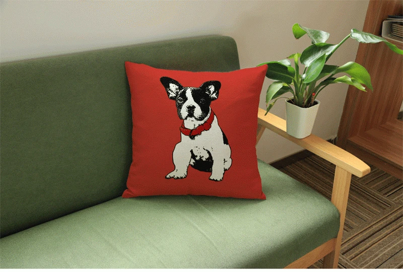 Cute Animals Bulldog Creative Flax Cushion Vintage linen Pillow Case home Christmas Pillowcase Kussen Almofada
Cute Animals Bulldog Creative Flax Cushion Vintage linen Pillow Case home Christmas Pillowcase Kussen Almofada