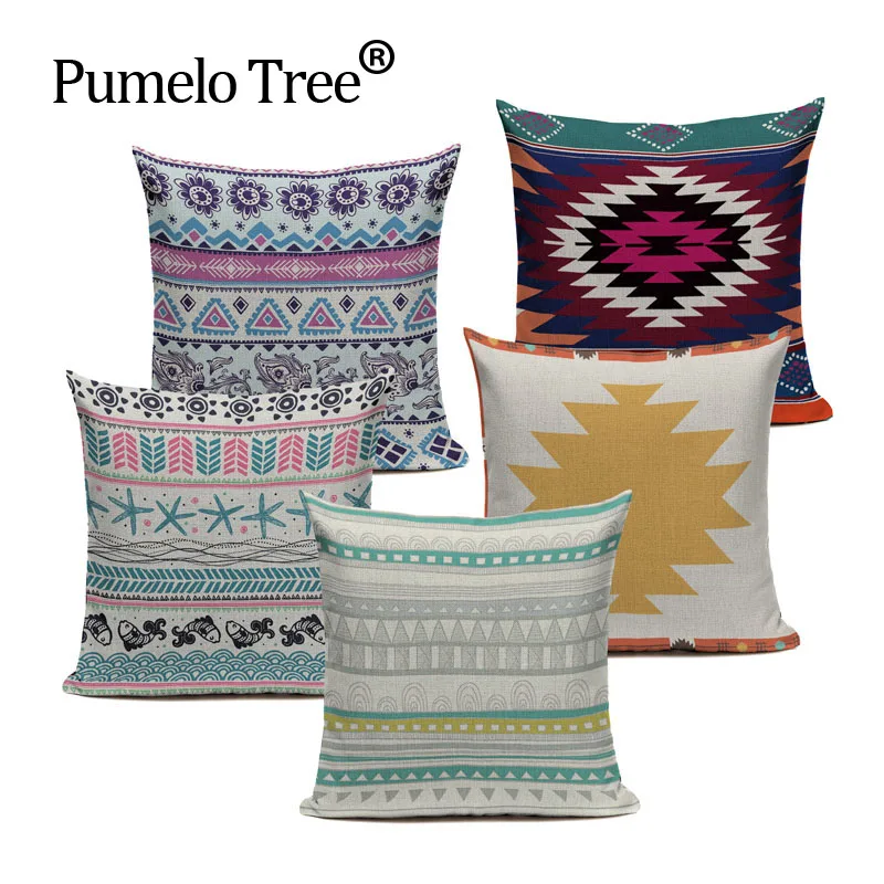 Bohemia Cushion Cover Ethnic Geometry 1 Side Print Cotton Linen 45*45cm Square Pillowcase Home Car Decor Cojines Almofadas
Bohemia Cushion Cover Ethnic Geometry 1 Side Print Cotton Linen 45*45cm Square Pillowcase Home Car Decor Cojines Almofadas