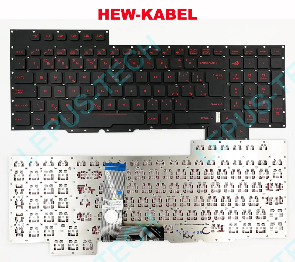 Клавиатура для ASUS GX700 GX700V GX700VO CS CZ SK Чешская с подсветкой клавиатуры | Компьютеры и