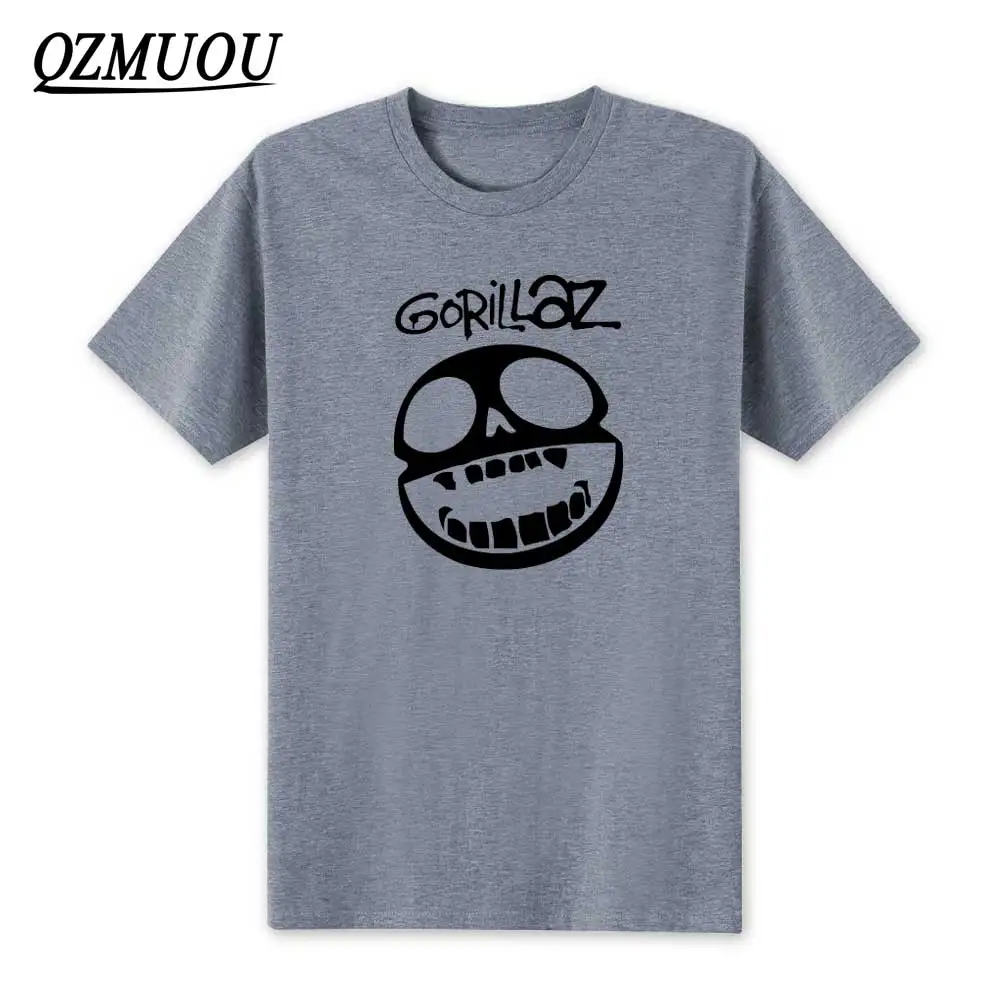 Новые модные мужские футболки Gorillaz рок группы Rap в стиле хип хоп белые черные