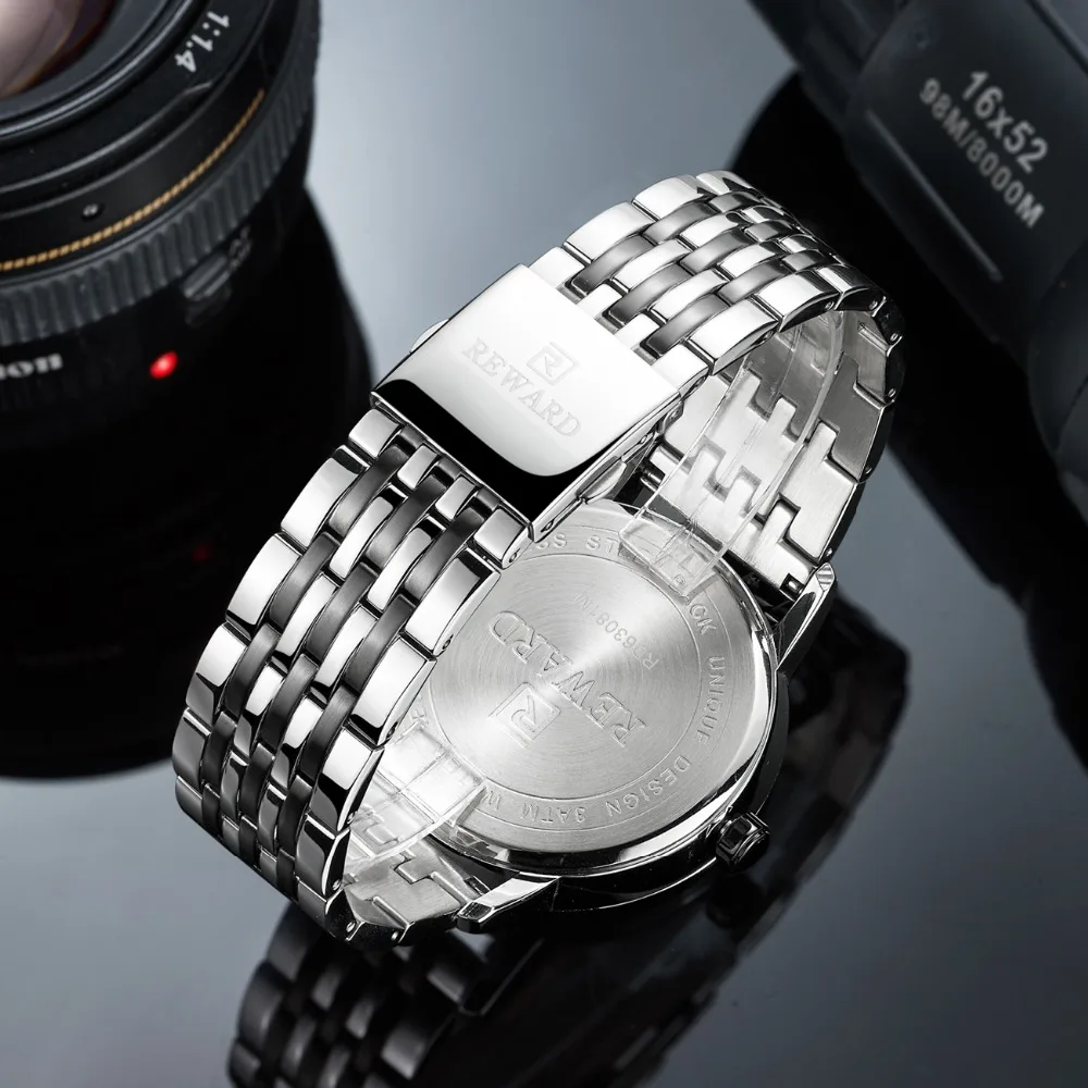 REWARD Men's Watch Japan imported movement Waterproof Steels Straps Watches Brand Luxury Business men clock relogio masculino
REWARD Men's Watch Japan imported movement Waterproof Steels Straps Watches Brand Luxury Business men clock relogio masculino