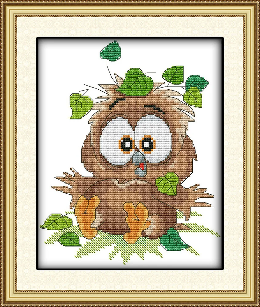 Baby owl cross stitch kit 18ct 14ct 11ct count printed canvas stitching embroidery DIY handmade needlework
Baby owl cross stitch kit 18ct 14ct 11ct count printed canvas stitching embroidery DIY handmade needlework