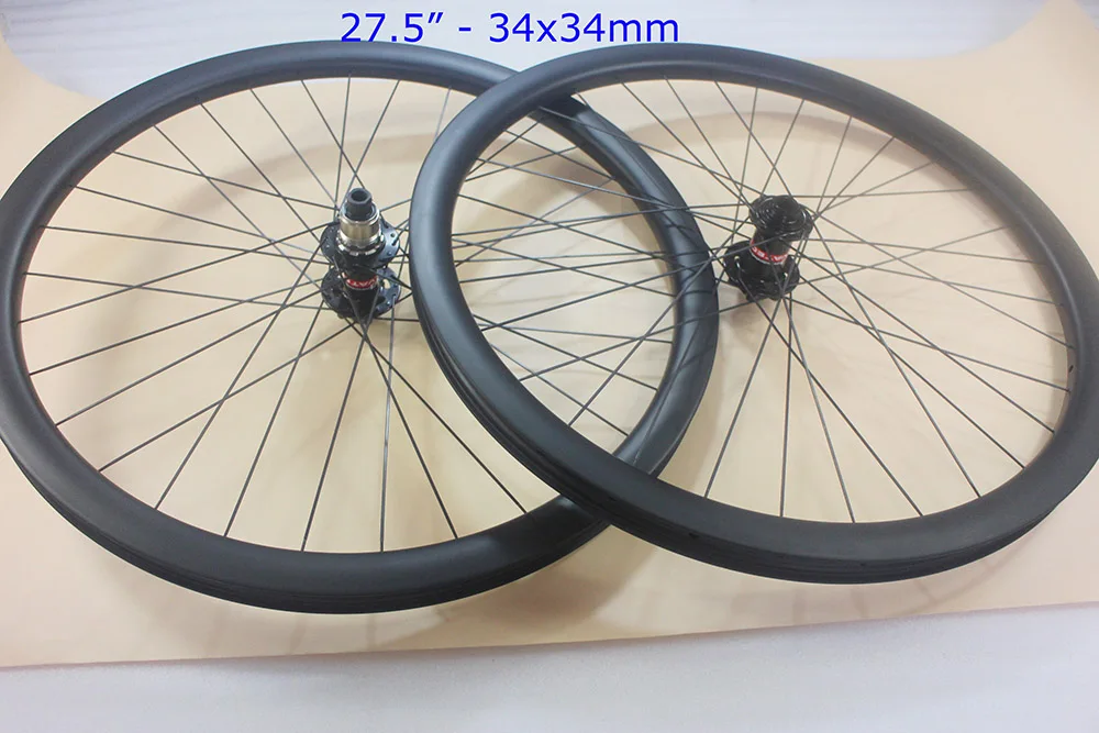 650B all mountain bike wheelset 34mm x 34mm Tubeless AM mtb carbon bicycle wheels internal nipples 27.5er 32 spoke holes
650B all mountain bike wheelset 34mm x 34mm Tubeless AM mtb carbon bicycle wheels internal nipples 27.5er 32 spoke holes