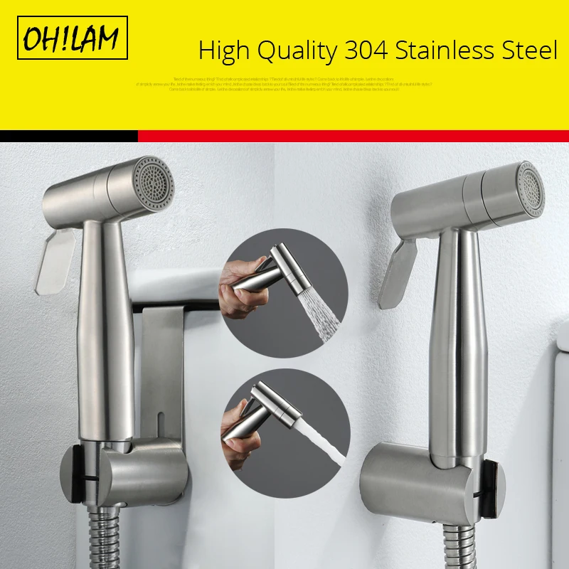 Stainless Steel Bidet Toilet Jet Set Handheld Hygienic Shower Douchette WC Shower Bidet Sprayer Gun Hand Held Spray Toilet Bidet
Stainless Steel Bidet Toilet Jet Set Handheld Hygienic Shower Douchette WC Shower Bidet Sprayer Gun Hand Held Spray Toilet Bidet