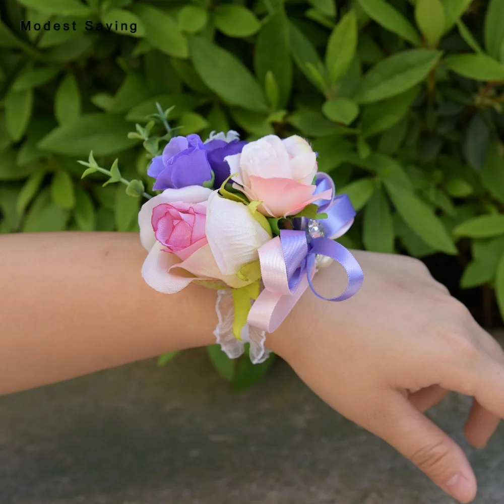 3pcs Romantic Artificial Hand Flowers Rosette Wedding Wrist Corsage 2017 Bridesmaid Bracelet Wedding Party Prom Accessories
3pcs Romantic Artificial Hand Flowers Rosette Wedding Wrist Corsage 2017 Bridesmaid Bracelet Wedding Party Prom Accessories
