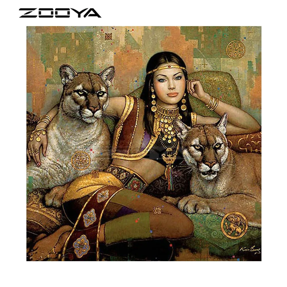ZOOYA Diamond Painting Diamond Painting Full Square Diamond Inlay Leopard Woman Painting Christmas Decorations For Home F1095
ZOOYA Diamond Painting Diamond Painting Full Square Diamond Inlay Leopard Woman Painting Christmas Decorations For Home F1095