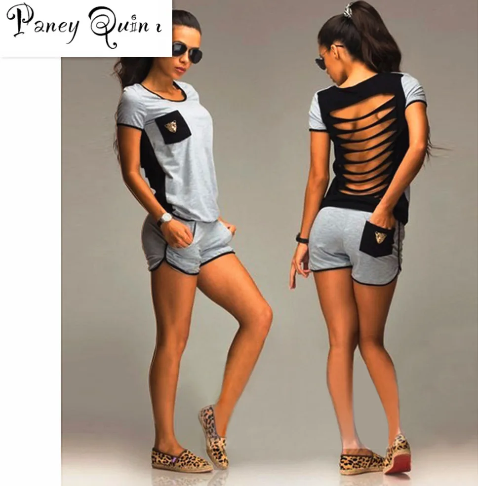 summer fashion leisure women t-shirt+shorts set back hollow short-sleeved casual top women suit Short-sleeved blouse + shorts
summer fashion leisure women t-shirt+shorts set back hollow short-sleeved casual top women suit Short-sleeved blouse + shorts