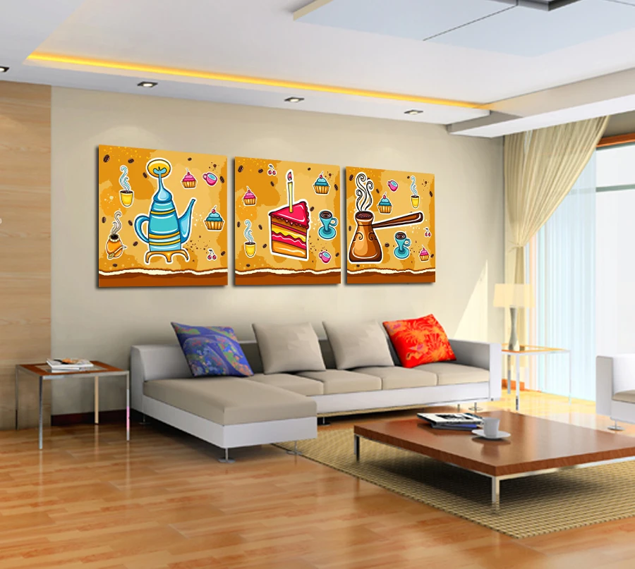 HOME DECOR High Precision wall printing Set of 3 artoon cake Stretched canvas print Ready to Hang
HOME DECOR High Precision wall printing Set of 3 artoon cake Stretched canvas print Ready to Hang