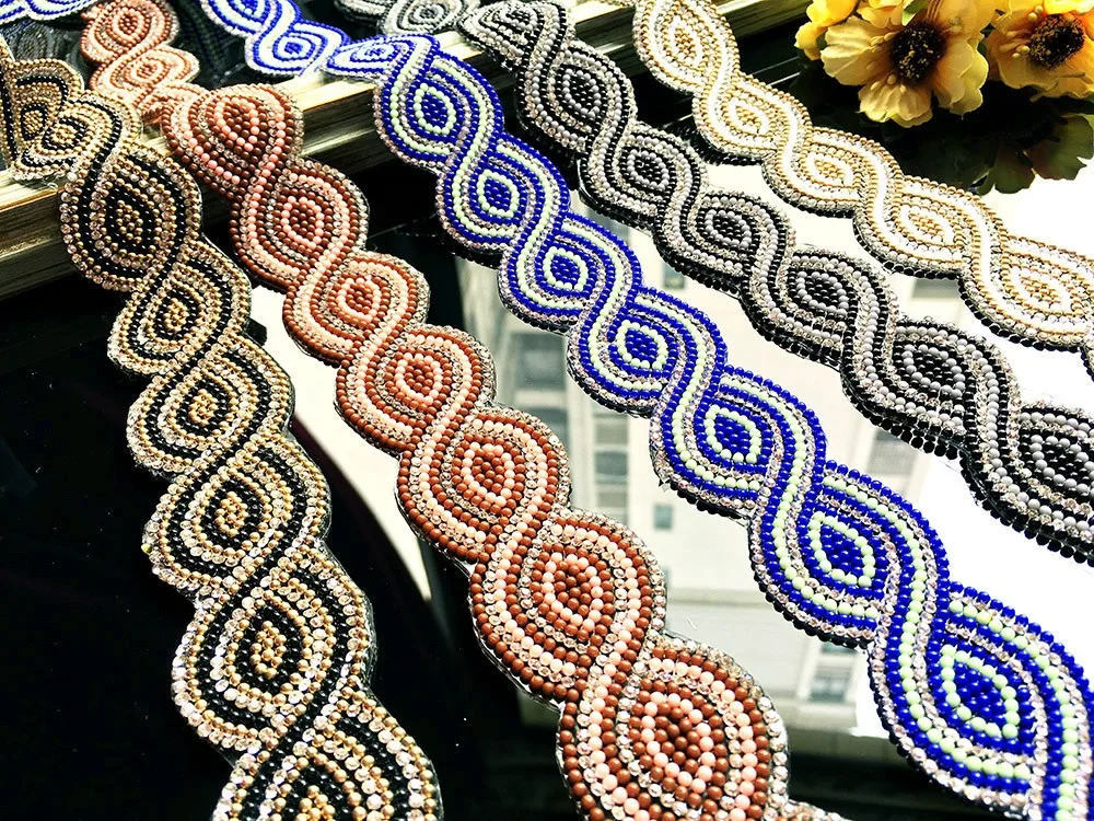 Crystal Rhinestone Beaded lace trim Diy craft clothing decorative accessories iron on lace trimming motif patches for clothing
Crystal Rhinestone Beaded lace trim Diy craft clothing decorative accessories iron on lace trimming motif patches for clothing