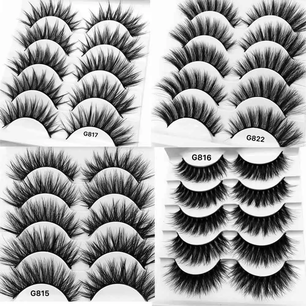 5 Pairs 3D Mink Eyelashes False Lashes Natural Long Eyelash Extension Volume Lashes Makeup Cross Faux Eye Lashes Fake Lash G815
5 Pairs 3D Mink Eyelashes False Lashes Natural Long Eyelash Extension Volume Lashes Makeup Cross Faux Eye Lashes Fake Lash G815