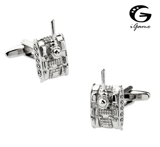 iGame Men's Novelty Tank Cuff Links Silver Color Brass Material War Design Free Shipping
iGame Men's Novelty Tank Cuff Links Silver Color Brass Material War Design Free Shipping