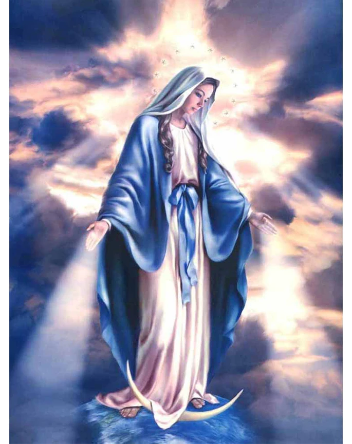 DIY Square Diamond Painting Mosaic Virgin Mary Wall Decor Full Square Rhinestone Pasted Diamond Embroidery Religion Pattern Gift
DIY Square Diamond Painting Mosaic Virgin Mary Wall Decor Full Square Rhinestone Pasted Diamond Embroidery Religion Pattern Gift