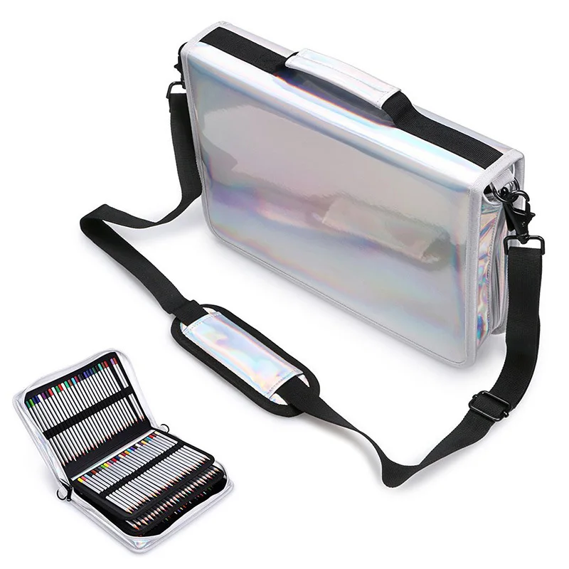 PU Leather Laser Pencil Case 160 Hole Big Large Penal Pencilcase Luxury Pen Bag Box Office School Stationery Pouch Creative Case
PU Leather Laser Pencil Case 160 Hole Big Large Penal Pencilcase Luxury Pen Bag Box Office School Stationery Pouch Creative Case