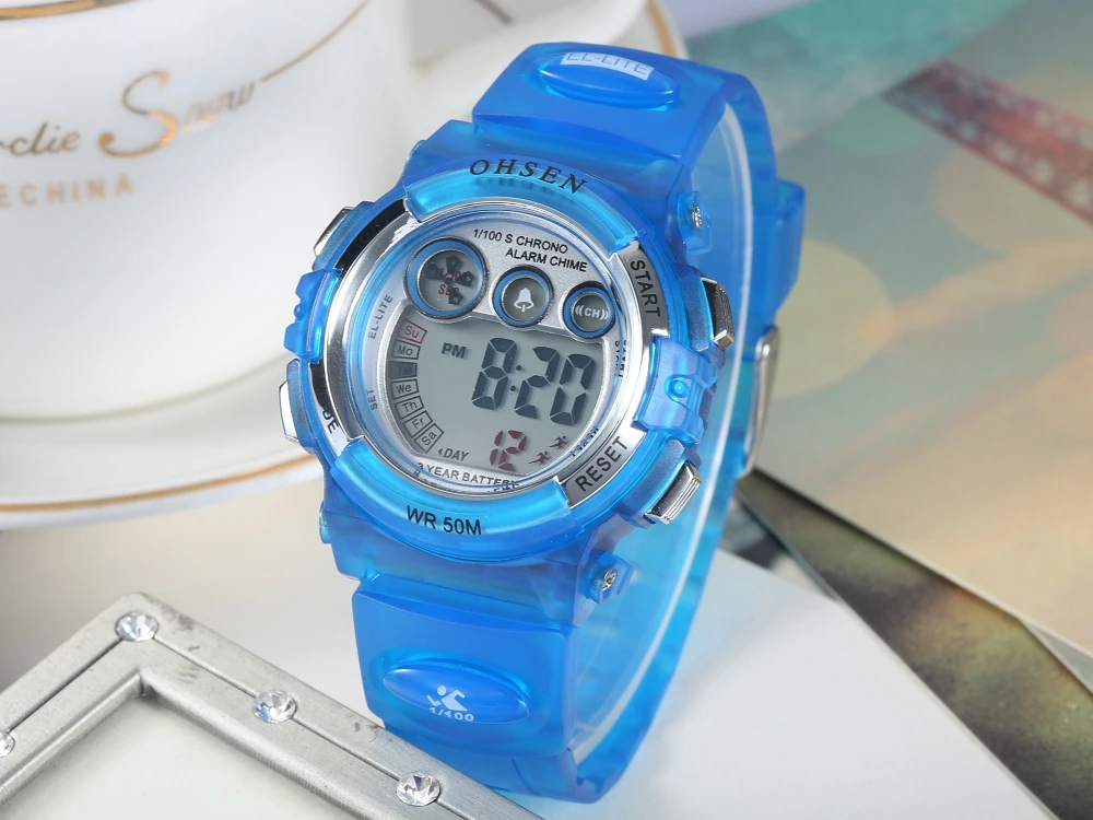 OHSEN Kids Girls Cartoon Digital Silicone Watch Red Strap 50M Diver Children Fashion Child Swimming Wristwatch Alarm Clock Gifts
OHSEN Kids Girls Cartoon Digital Silicone Watch Red Strap 50M Diver Children Fashion Child Swimming Wristwatch Alarm Clock Gifts