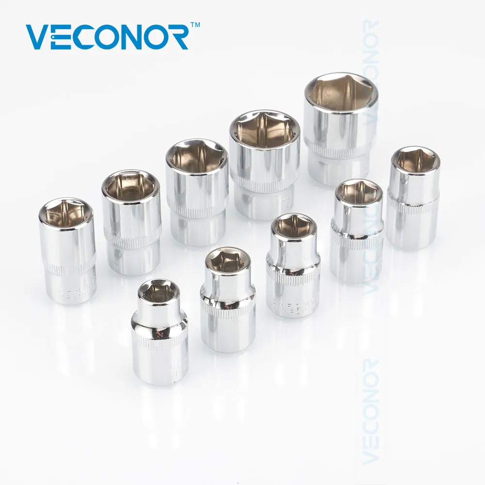 Veconor 12 шт. Набор торцевых головок с 1/2 "Drive reversibal усилила торцевой ключ гаечный