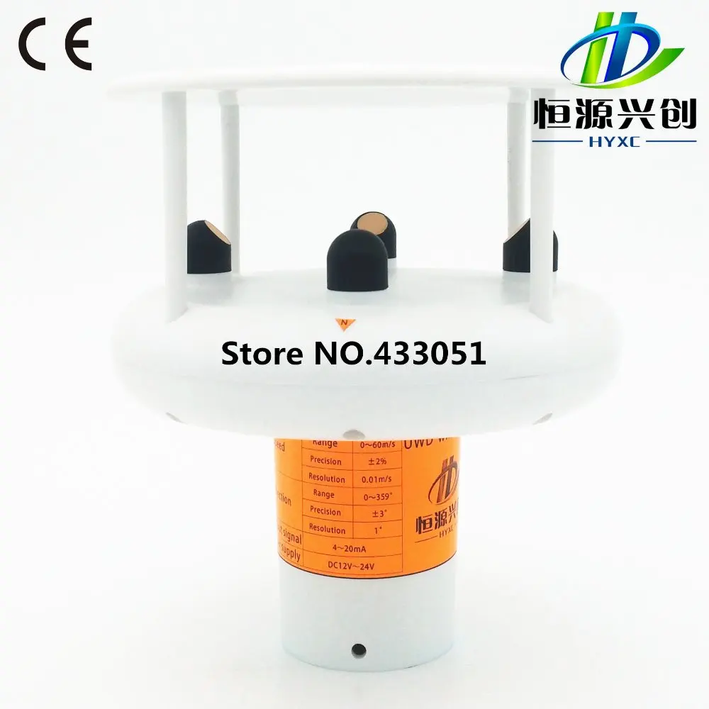 Ultrasonic wind speed and direction sensor, Anemometer,Wind speed transmitter,Signal:4~20mA/RS485,Contains computer software
Ultrasonic wind speed and direction sensor, Anemometer,Wind speed transmitter,Signal:4~20mA/RS485,Contains computer software