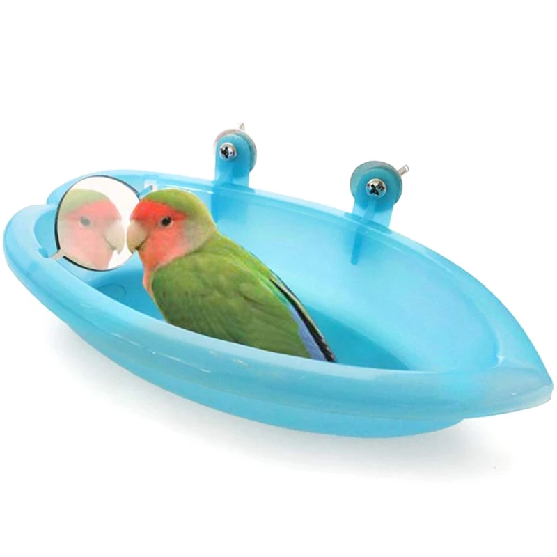Bird Bath With Mirror Toy For Pet Small Medium Parrot Parakeet Cockatiel Conure Budgie Lovebird Finch Canary African Grey Cock
Bird Bath With Mirror Toy For Pet Small Medium Parrot Parakeet Cockatiel Conure Budgie Lovebird Finch Canary African Grey Cock