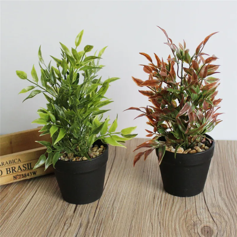 Artificial Potted Green Leaves Plant + Black Plastic Flowerpot Home Desktop Wedding Xmas Party Decoration
Artificial Potted Green Leaves Plant + Black Plastic Flowerpot Home Desktop Wedding Xmas Party Decoration