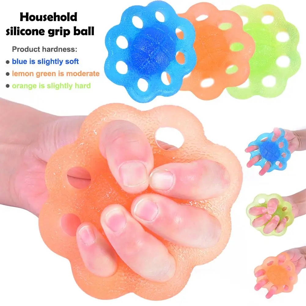 Household Silicone Grip Ball Rehabilitation Training Finger Palm Hand Grip Strengthener Finger Exerciser Stress Relief Squeeze
Household Silicone Grip Ball Rehabilitation Training Finger Palm Hand Grip Strengthener Finger Exerciser Stress Relief Squeeze