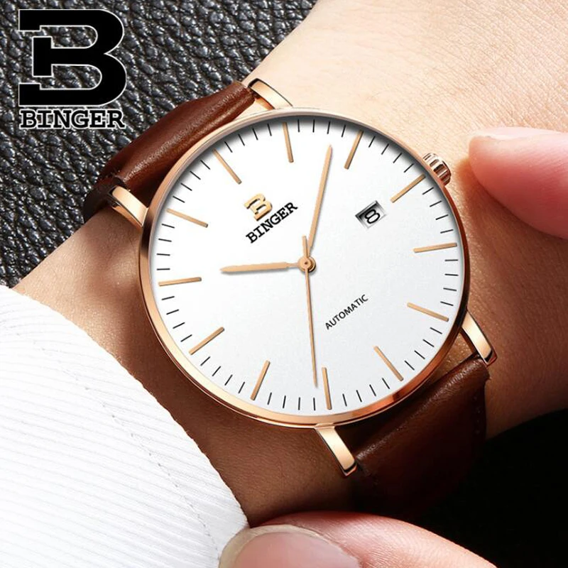 Switzerland BINGER Mens Watch Top Brand Luxury Automatic Mechanical Mens Watches Black Mesh belt Sapphire Waterproof Male reloj
Switzerland BINGER Mens Watch Top Brand Luxury Automatic Mechanical Mens Watches Black Mesh belt Sapphire Waterproof Male reloj