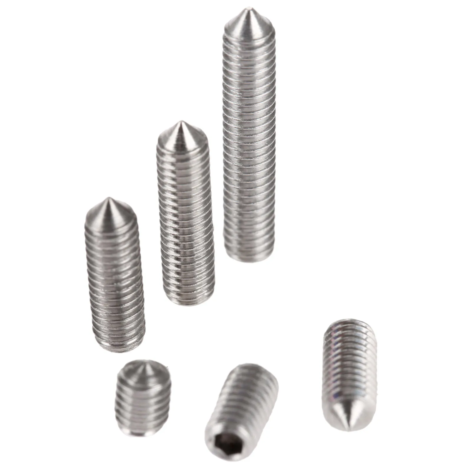 50Pcs M3 Screws Stainless Steel Grub Screws Cone Point Hexagon Hex Socket Set Screws Bolts Nuts Fasteners M3 x4/6/8/10/12/16mm
50Pcs M3 Screws Stainless Steel Grub Screws Cone Point Hexagon Hex Socket Set Screws Bolts Nuts Fasteners M3 x4/6/8/10/12/16mm