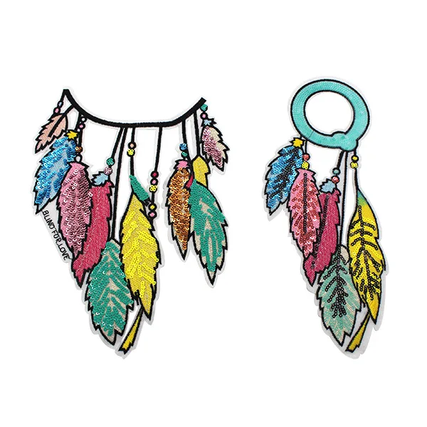 New Leaf With Sequined Patches Fashion Applique lron on Patch for Clothes Bags DIY Decal Apparel Accessory 1Set(2pcs)
New Leaf With Sequined Patches Fashion Applique lron on Patch for Clothes Bags DIY Decal Apparel Accessory 1Set(2pcs)