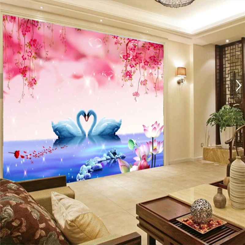 beibehang Custom 3d wallpaper beautiful fantasy pink swan lake landscape mural background wall decoration
beibehang Custom 3d wallpaper beautiful fantasy pink swan lake landscape mural background wall decoration