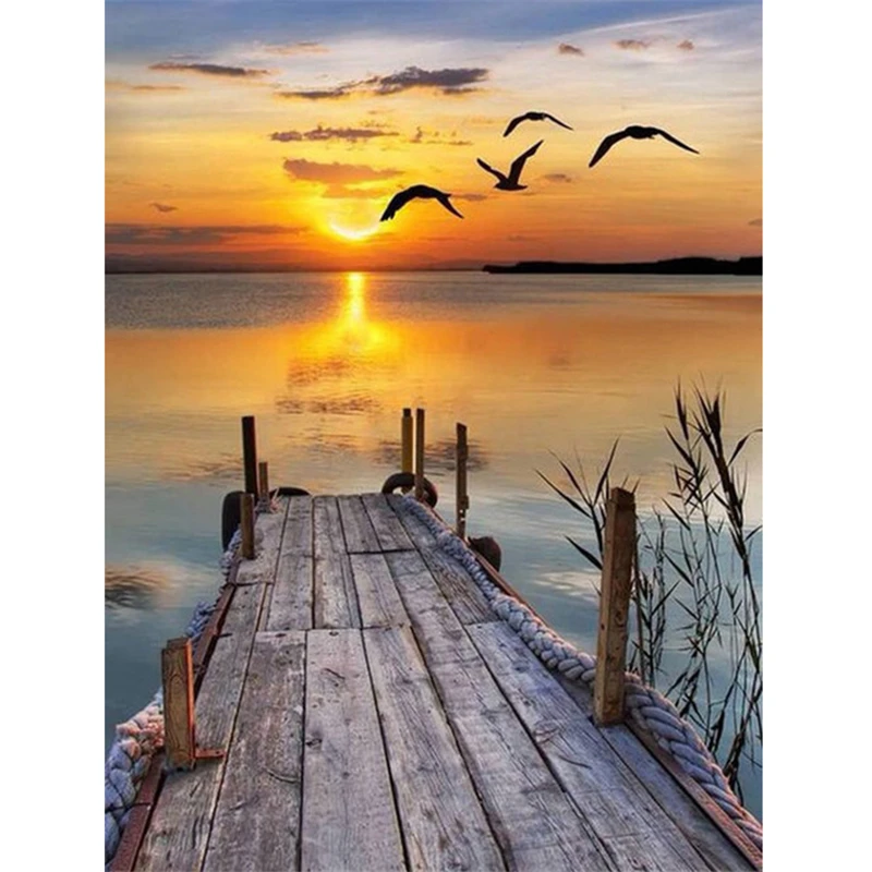 Diamond Cross stitch painting kit Diamond Rhinestone embroidery Image 3d drill square painting Crafts Needlework Sunset seagull
Diamond Cross stitch painting kit Diamond Rhinestone embroidery Image 3d drill square painting Crafts Needlework Sunset seagull