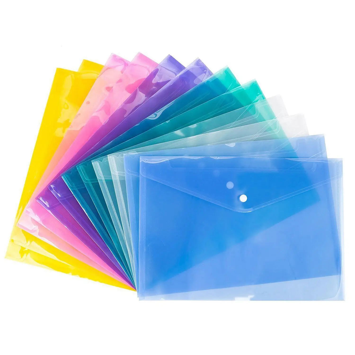

Бумажники для документов формата А4, 2 шт., пластиковые папки с пряжкой, для хранения бумаги, случайный цвет, 12 шт.