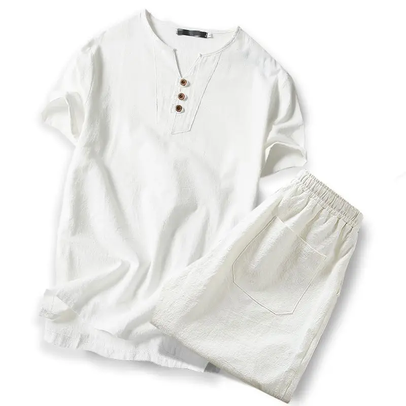 86summer men t shirt Linen short sleeve big t shirts casual v-neck loose two-piece suit t shirts big size set M-9XL
86summer men t shirt Linen short sleeve big t shirts casual v-neck loose two-piece suit t shirts big size set M-9XL